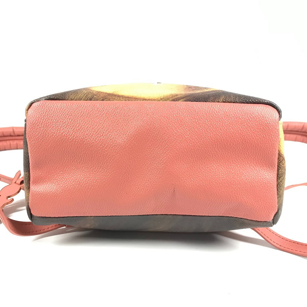 LOUIS VUITTON M43375 Masters Collection Mona Lisa Palm Springs Backpack Leather Unisex Khaki