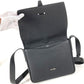 HERMES Steve Light Junior Crossbody Flap Bag Messenger Bag Shoulder Bag Togo Unisex Black