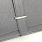 HERMES Steve Light Junior Crossbody Flap Bag Messenger Bag Shoulder Bag Togo Unisex Black