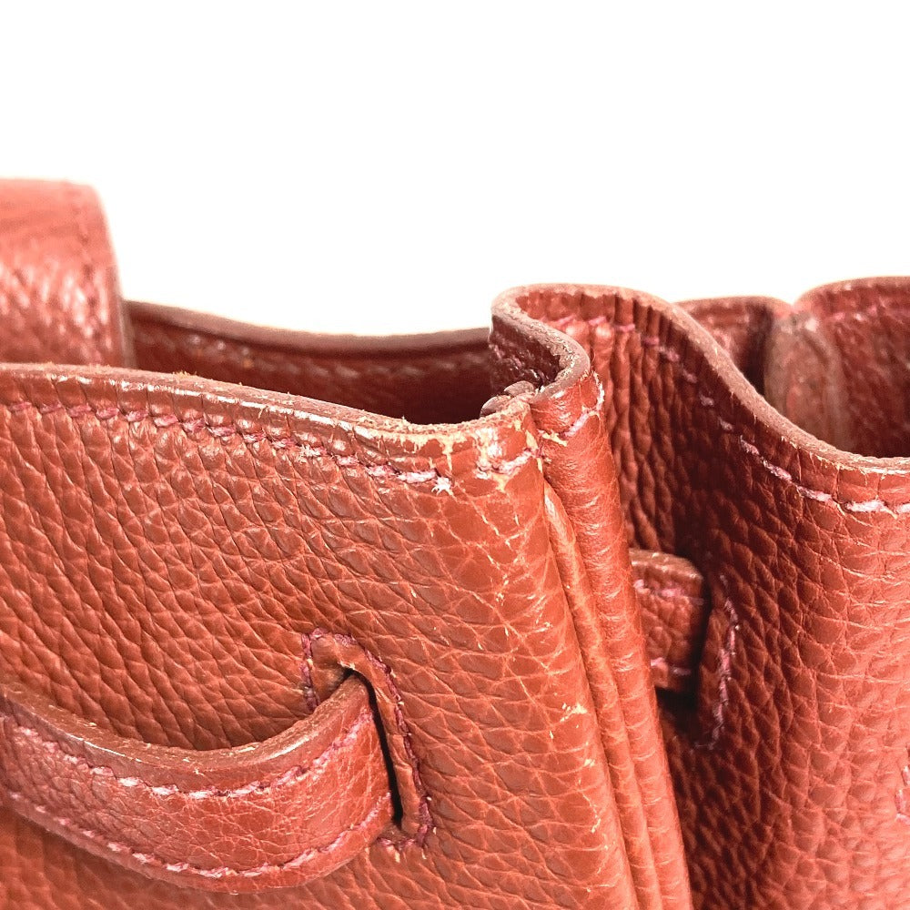 HERMES Sellier Hardware Cabana Bag Tote Bag Shoulder Bag Leather Unisex Brown
