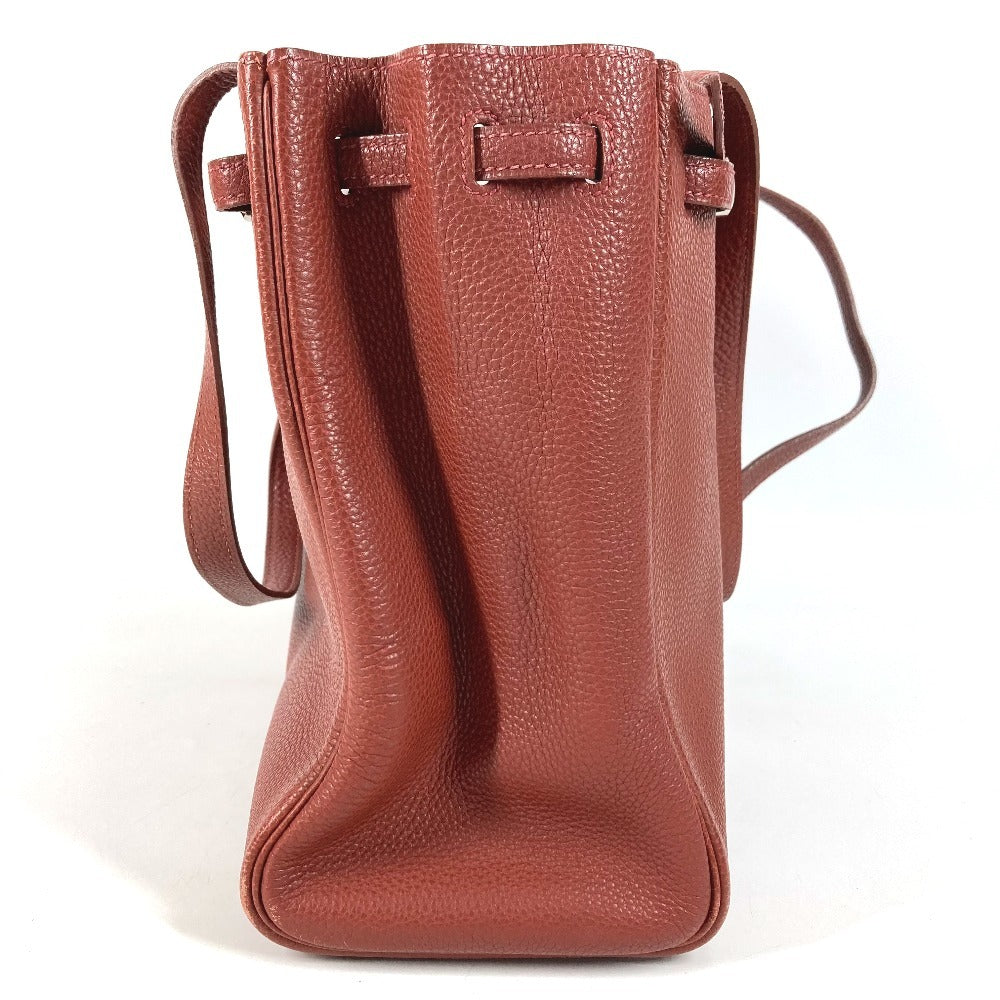 HERMES Sellier Hardware Cabana Bag Tote Bag Shoulder Bag Leather Unisex Brown