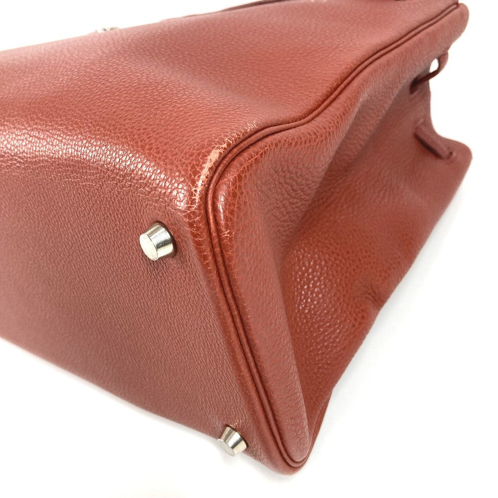 HERMES Sellier Hardware Cabana Bag Tote Bag Shoulder Bag Leather Unisex Brown