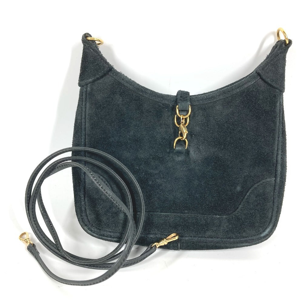 HERMES Mini Mini Trim Mini Mini Trim Shoulder Bag Pochette Shoulder Bag Doblis Ladies Black