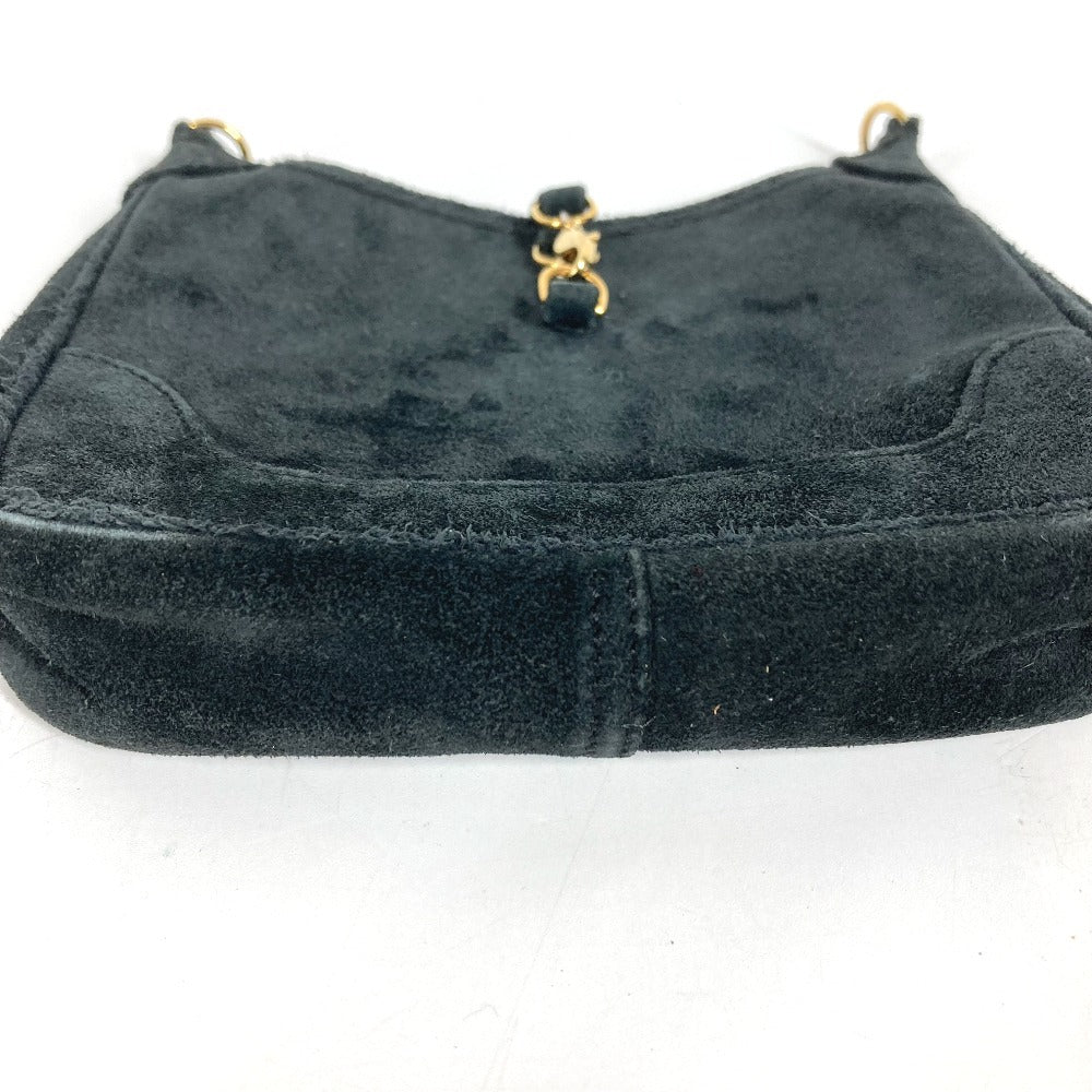 HERMES Mini Mini Trim Mini Mini Trim Shoulder Bag Pochette Shoulder Bag Doblis Ladies Black