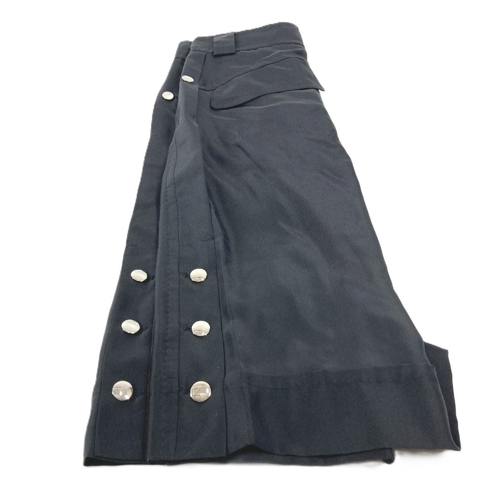LOUIS VUITTON Logo Hardware Half Pants Bottoms Apparel Pants Silk Ladies Black