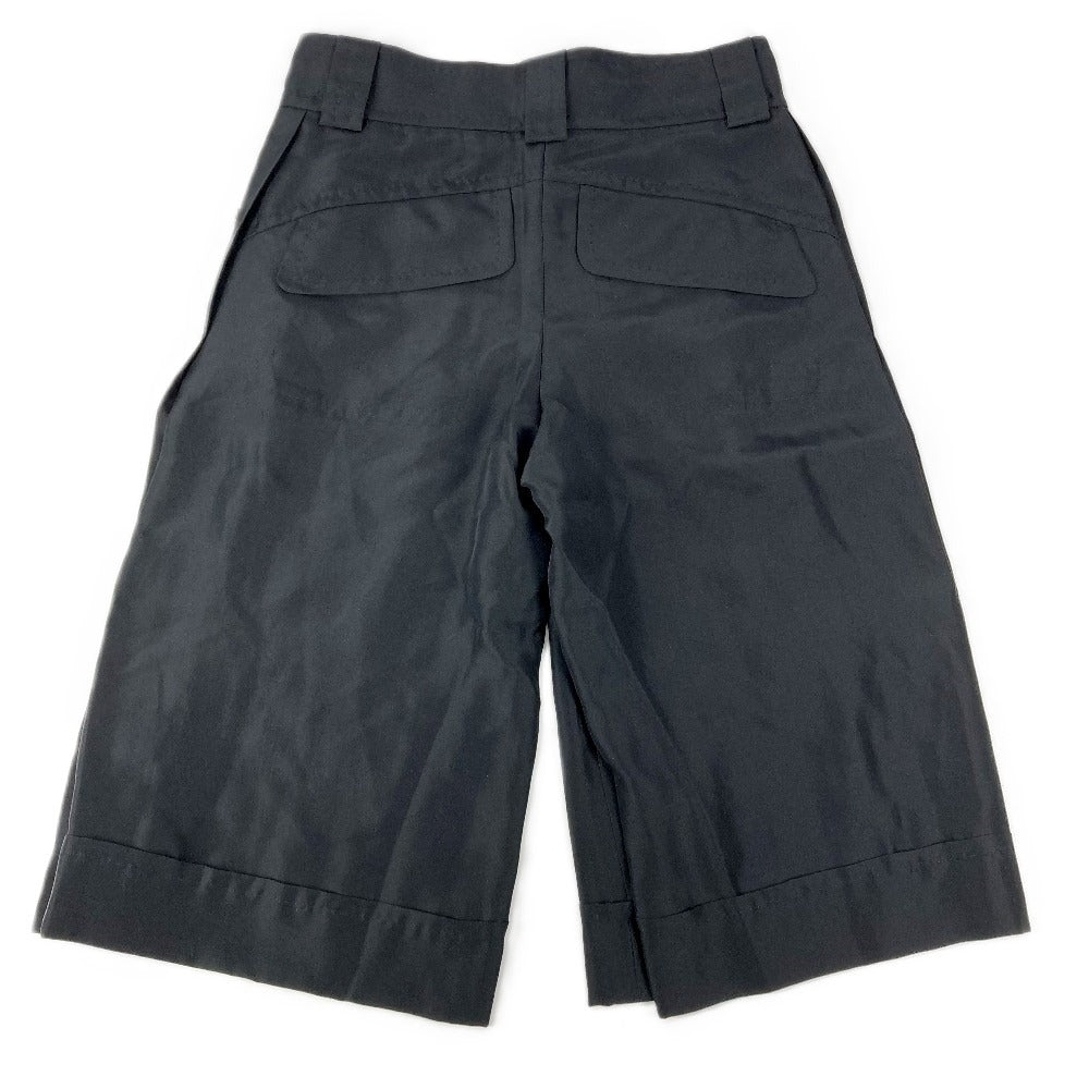 LOUIS VUITTON Logo Hardware Half Pants Bottoms Apparel Pants Silk Ladies Black