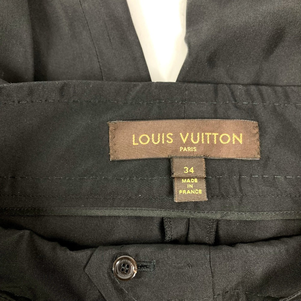 LOUIS VUITTON Logo Hardware Half Pants Bottoms Apparel Pants Silk Ladies Black