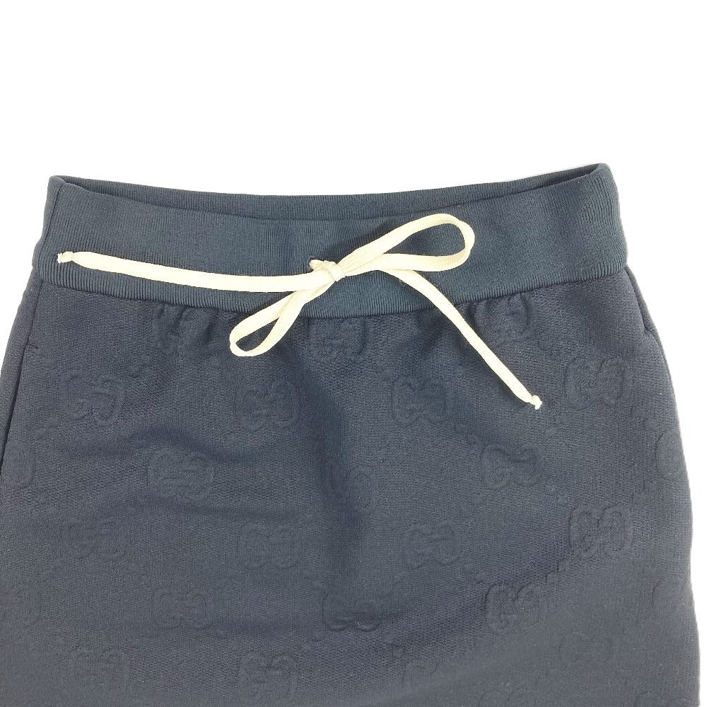 GUCCI 655183 GG Logo Jacquard Skirt Apparel Bottoms Mini Skirt Polyester Women's Black