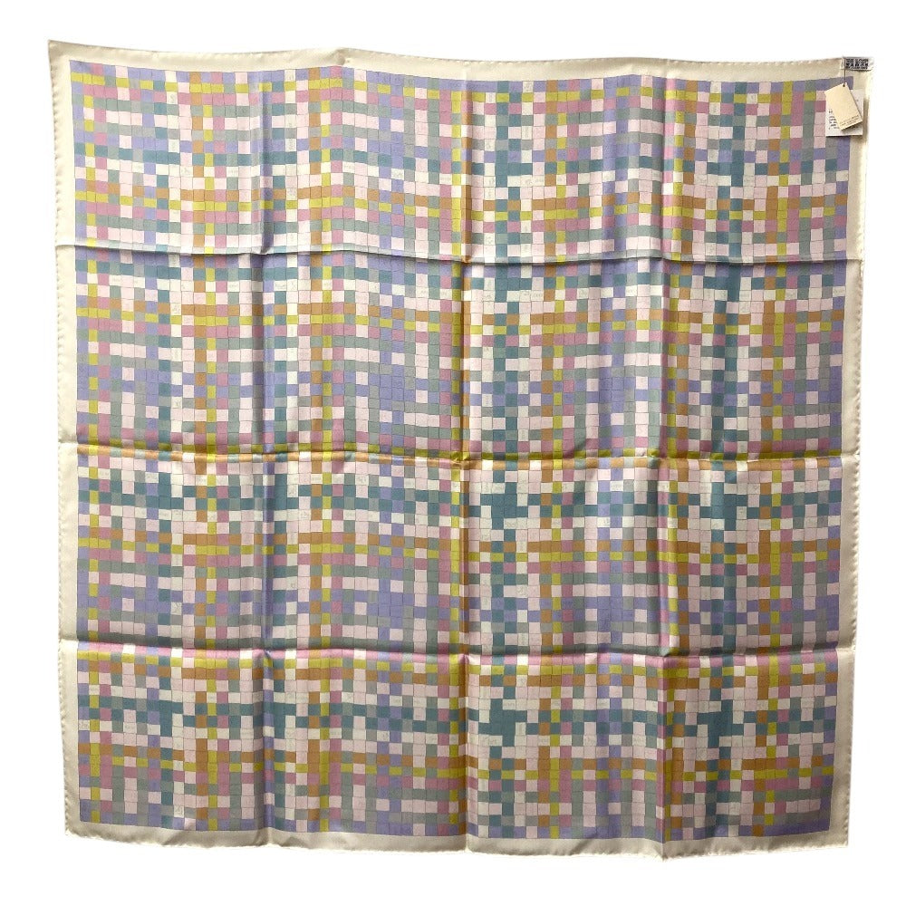 HERMES BOLDUC AU CARRE Bolduc Ribbon Carre 90 Carre 90 Scarf Silk Unisex Multicolor