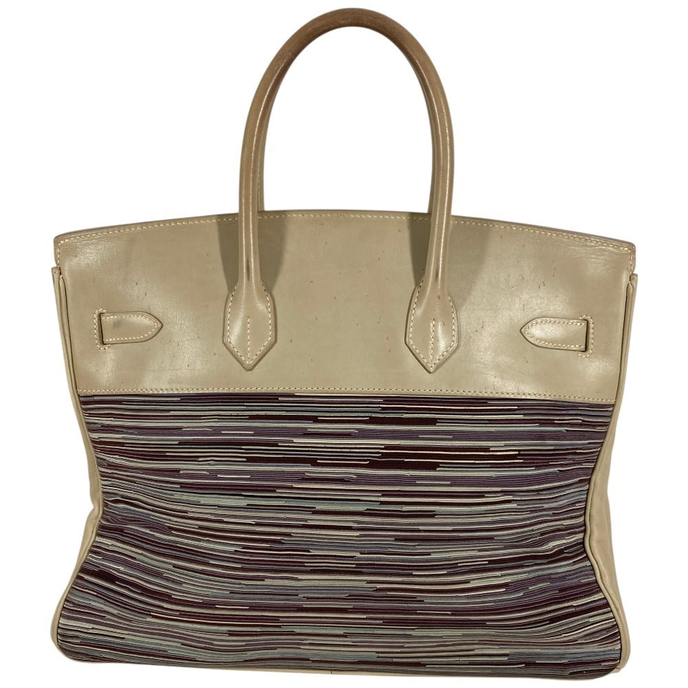 HERMES Birkin 35 Birkin 35 Bag Tote Bag Handbag Leather Unisex White x Multicolor