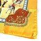 HERMES Real Escuela Andaluza Del Arte Ecuestre Royal Andalusian School of Equestrian Art Carre 90 Scarf Silk Unisex Orange
