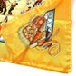 HERMES Real Escuela Andaluza Del Arte Ecuestre Royal Andalusian School of Equestrian Art Carre 90 Scarf Silk Unisex Orange
