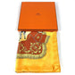 HERMES Real Escuela Andaluza Del Arte Ecuestre Royal Andalusian School of Equestrian Art Carre 90 Scarf Silk Unisex Orange