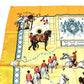 HERMES Real Escuela Andaluza Del Arte Ecuestre Royal Andalusian School of Equestrian Art Carre 90 Scarf Silk Unisex Orange