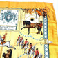 HERMES Real Escuela Andaluza Del Arte Ecuestre Royal Andalusian School of Equestrian Art Carre 90 Scarf Silk Unisex Orange