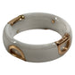 Damiani 20087249 1PD D.ICON D.Icon Ring Diamond Accessory Jewelry Ring Ceramic Men's White