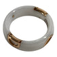 Damiani 20087249 1PD D.ICON D.Icon Ring Diamond Accessory Jewelry Ring Ceramic Men's White