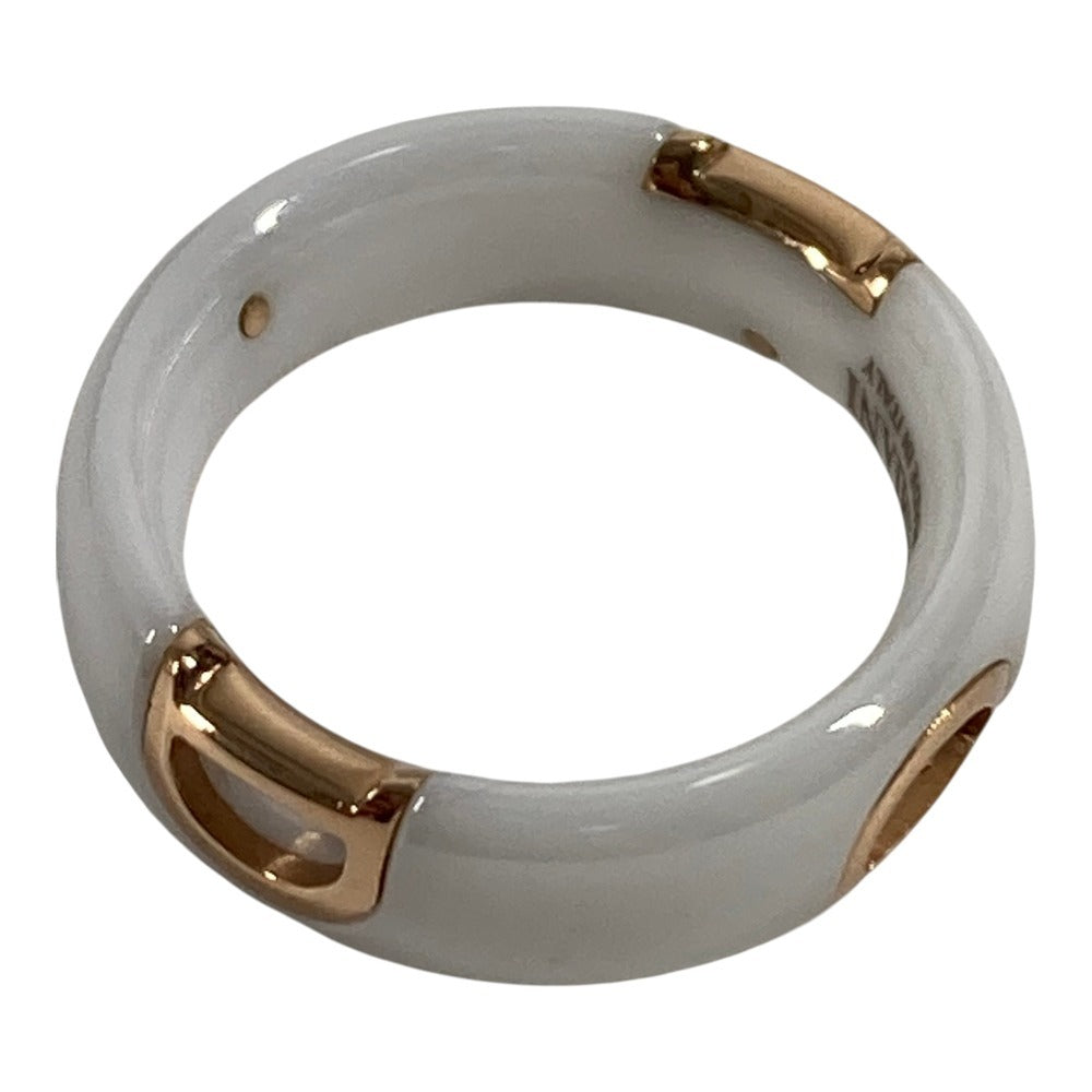 Damiani 20087249 1PD D.ICON D.Icon Ring Diamond Accessory Jewelry Ring Ceramic Men's White