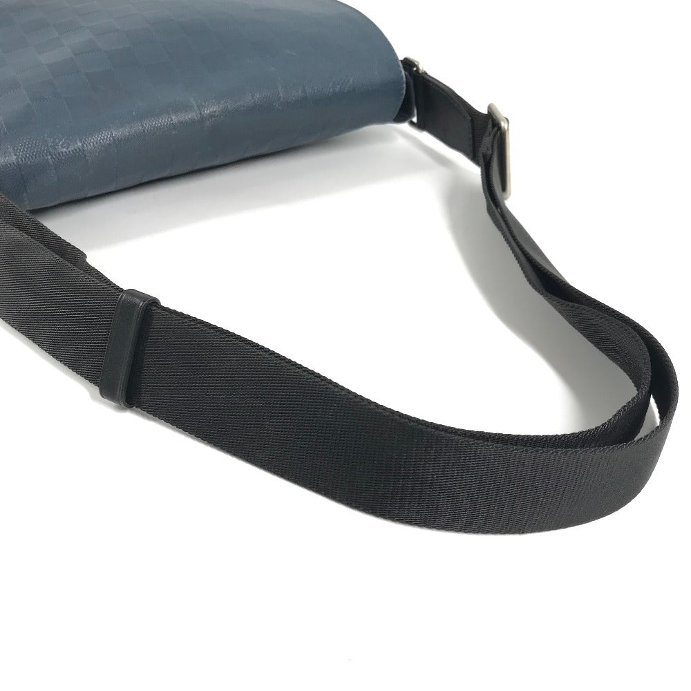 LOUIS VUITTON N41035 Damier Infini District PM Flap Messenger Bag Bicolor Shoulder Bag Damier Infini Leather Unisex Orion Blue