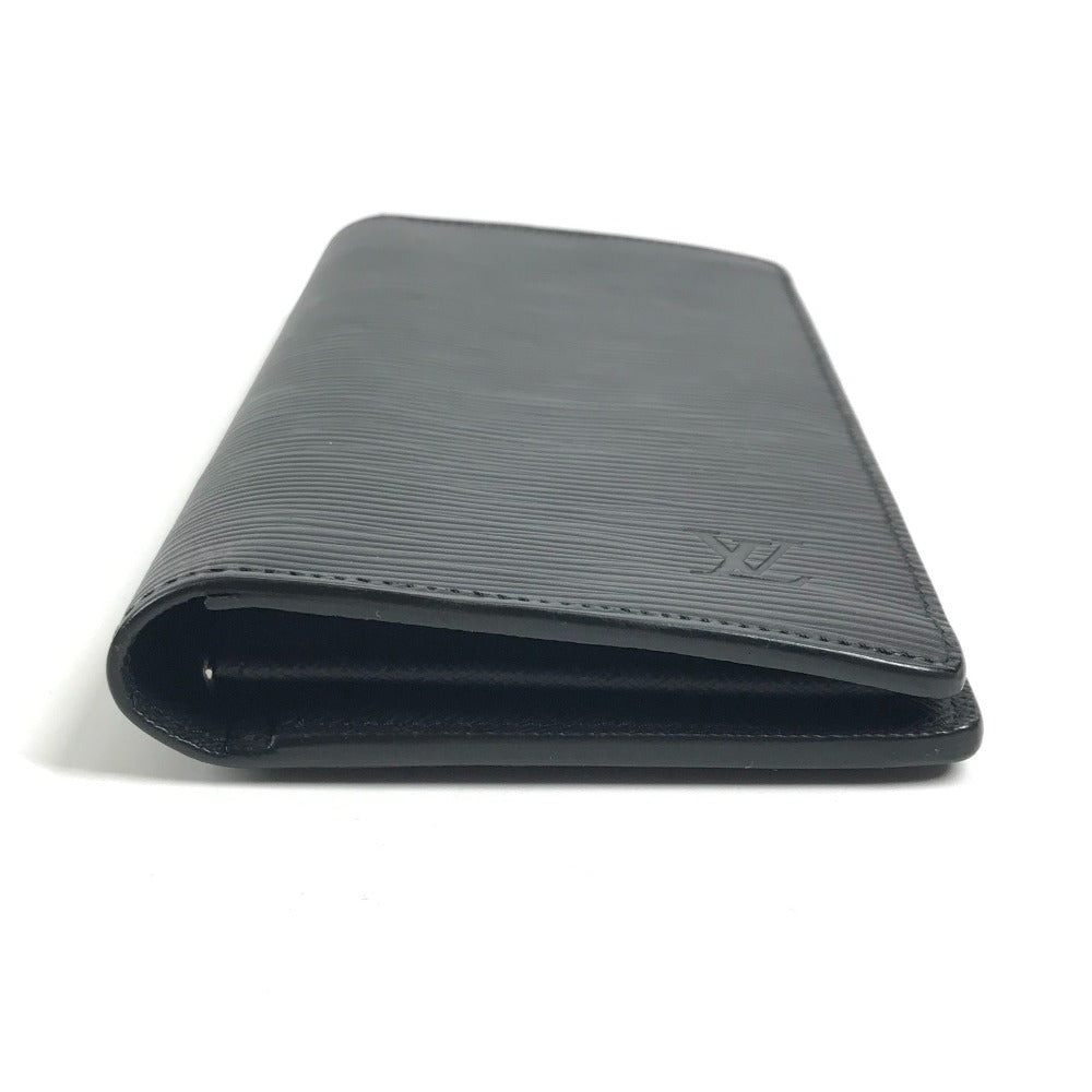 LOUIS VUITTON M60622 Epi Portefeuille Brazza Bi-fold Long Wallet Epi Leather Unisex Noir Black