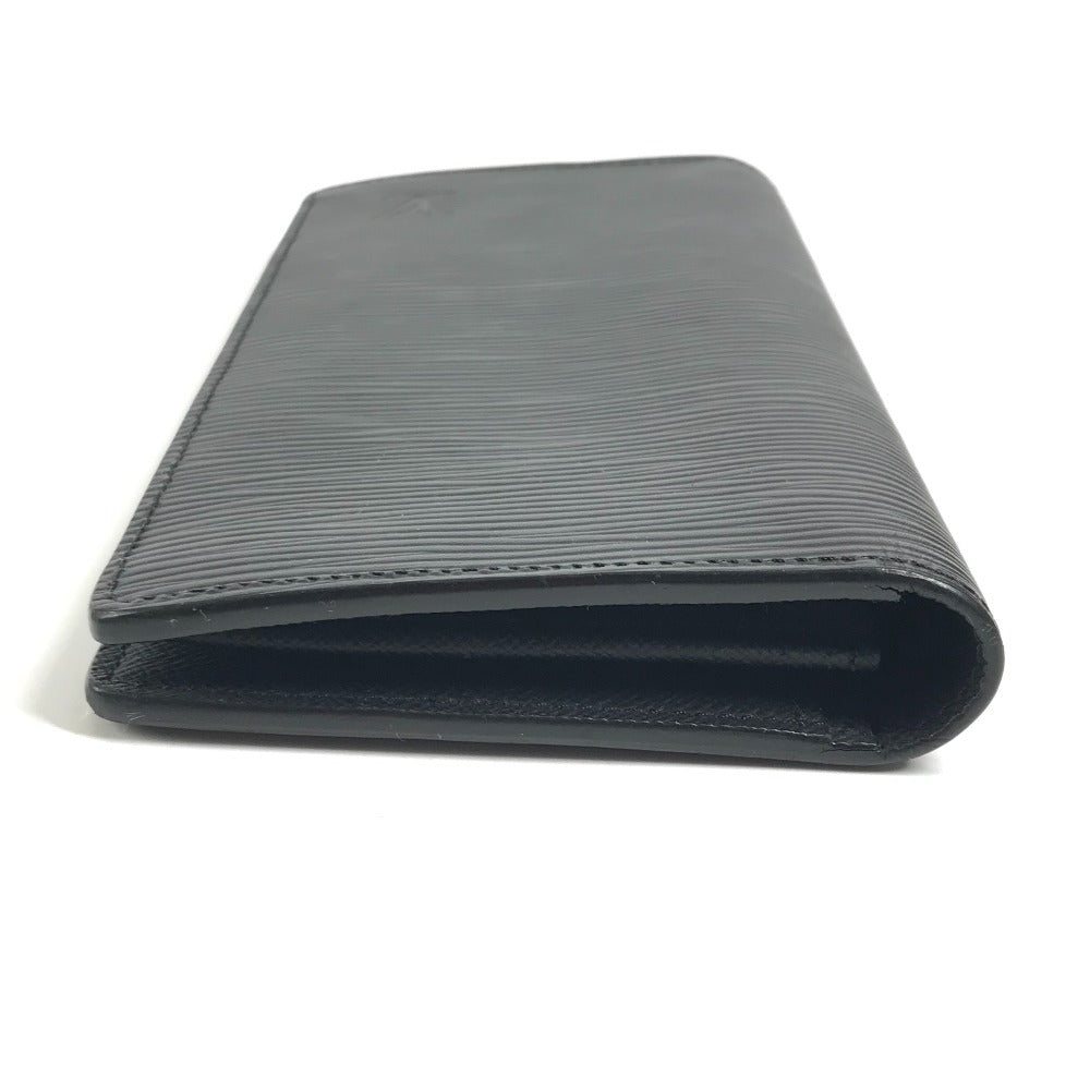 LOUIS VUITTON M60622 Epi Portefeuille Brazza Bi-fold Long Wallet Epi Leather Unisex Noir Black