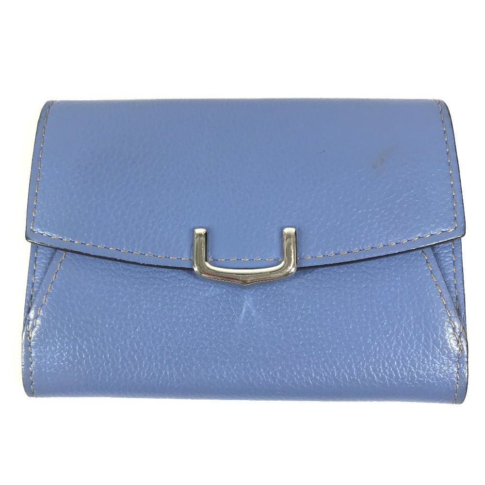 CARTIER Wallet, Coin Purse, Card Holder, Business Card Holder, Pass Case, Coin Case, Leather, Unisex, Blue