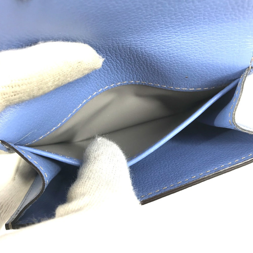CARTIER Wallet, Coin Purse, Card Holder, Business Card Holder, Pass Case, Coin Case, Leather, Unisex, Blue