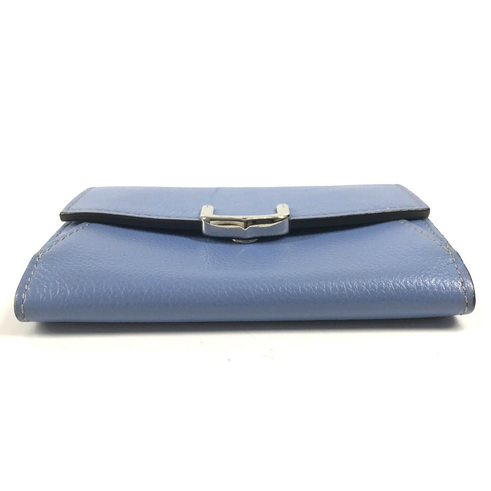 CARTIER Wallet, Coin Purse, Card Holder, Business Card Holder, Pass Case, Coin Case, Leather, Unisex, Blue