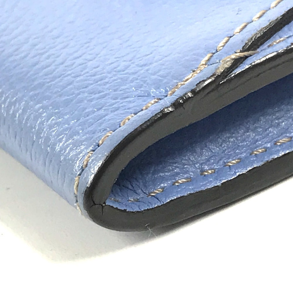 CARTIER Wallet, Coin Purse, Card Holder, Business Card Holder, Pass Case, Coin Case, Leather, Unisex, Blue