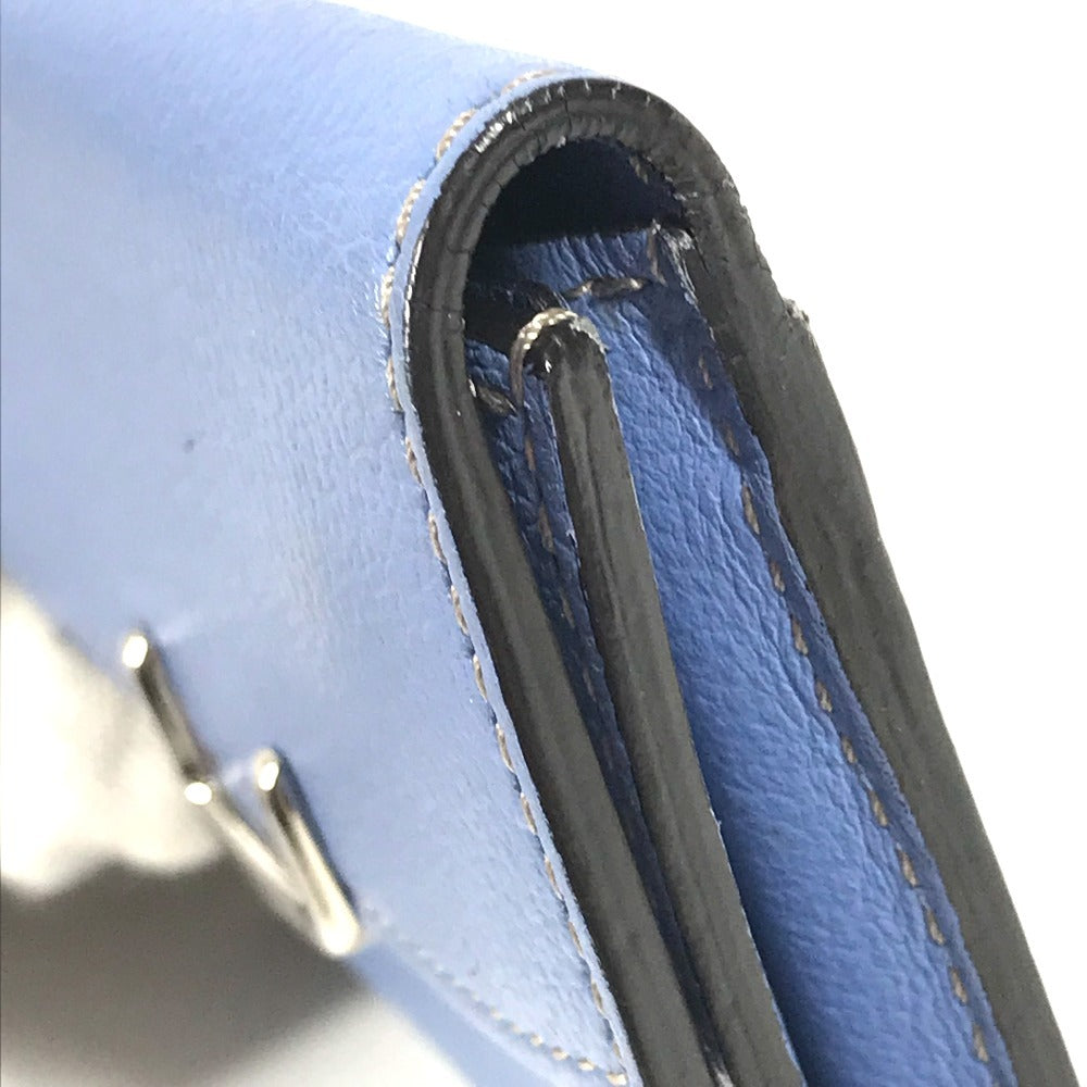 CARTIER Wallet, Coin Purse, Card Holder, Business Card Holder, Pass Case, Coin Case, Leather, Unisex, Blue