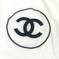 CHANEL 23V ストール CC ココマーク ロゴ 大判 ショール マフラー バイカラー ストール カシミヤ ユニセックス ホワイト