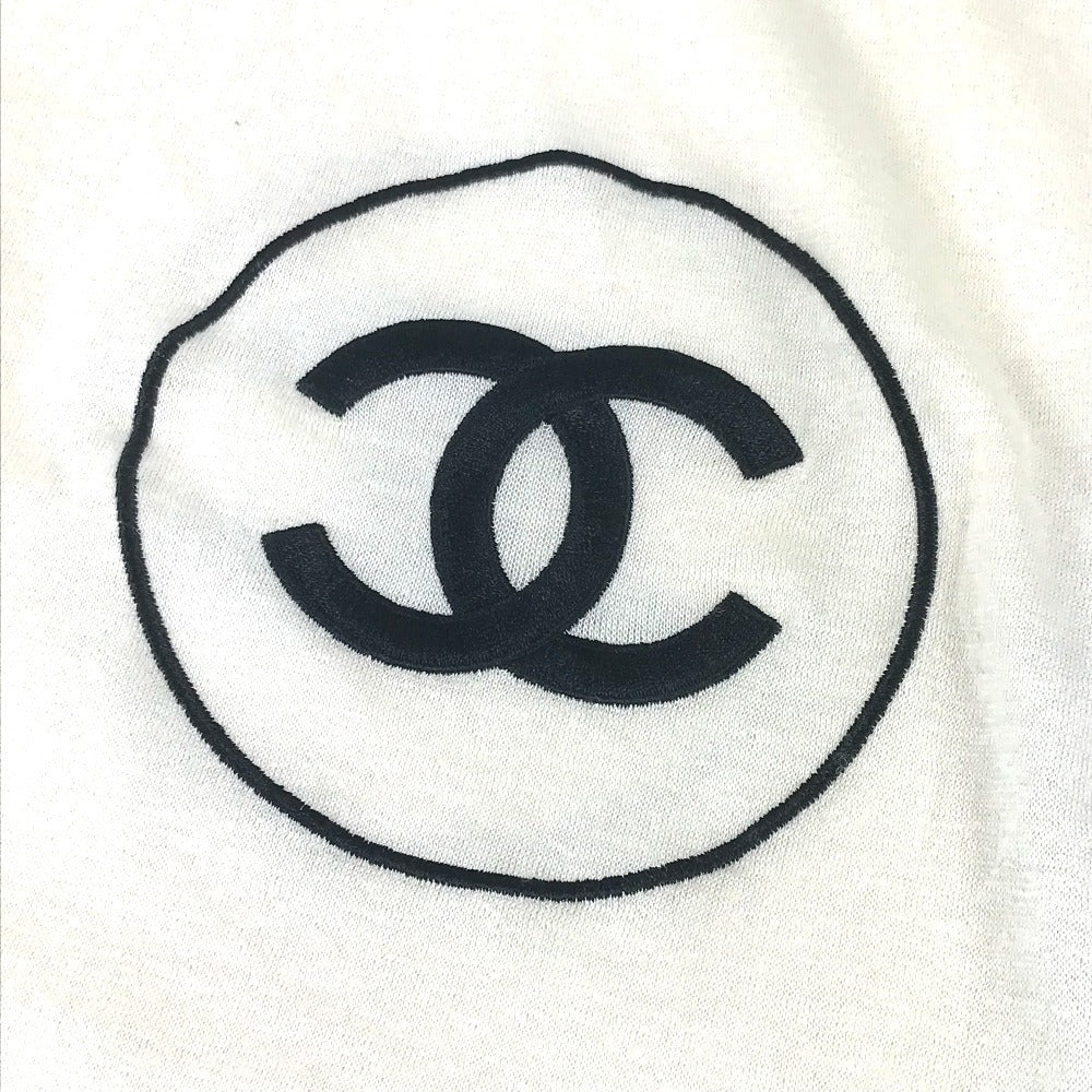 CHANEL 23V ストール CC ココマーク ロゴ 大判 ショール マフラー バイカラー ストール カシミヤ ユニセックス ホワイト