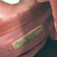 CARTIER Vintage Logo Must Line Bag Crossbody Drawstring Bag Shoulder Bag Leather Unisex Wine Red