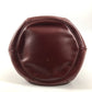 CARTIER Vintage Logo Must Line Bag Crossbody Drawstring Bag Shoulder Bag Leather Unisex Wine Red