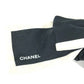 CHANEL AA7530 ヴィンテージ CC ココマーク ロゴ りぼん リボン ヘアアクセサリー ヘアゴム シュシュ シルク レディース ブラック