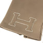 HERMES H202053G H Logo Gloves "Bastille" Accessories Gloves Leather Women's Etoupe Gray
