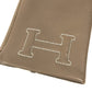 HERMES H202053G H Logo Gloves "Bastille" Accessories Gloves Leather Women's Etoupe Gray