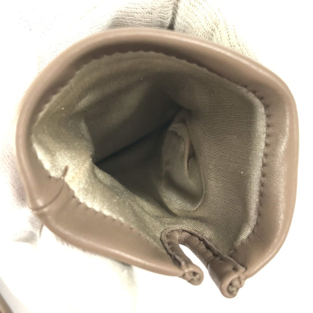HERMES H202053G H Logo Gloves "Bastille" Accessories Gloves Leather Women's Etoupe Gray