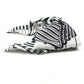 HERMES Barrette Grenelle Zigzag PM Hair Accessory Ribbon Barrette Silk Women's White