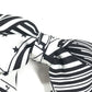 HERMES Barrette Grenelle Zigzag PM Hair Accessory Ribbon Barrette Silk Women's White