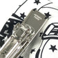 HERMES Barrette Grenelle Zigzag PM Hair Accessory Ribbon Barrette Silk Women's White
