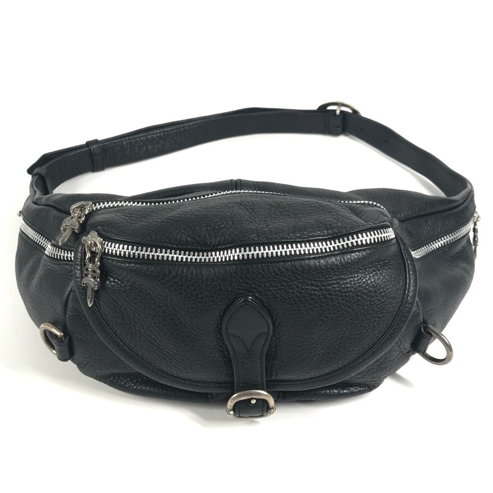 CHROME HEARTS SNAT PACK スナットパック ガンスリンガー ウエストポーチ ウエストバッグ カバン ボディバッグ レザー メンズ ブラック