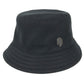 HERMES Fred Crew Carousel Hat Cap Bucket Hat Bob Hat Hat Wool Unisex Black