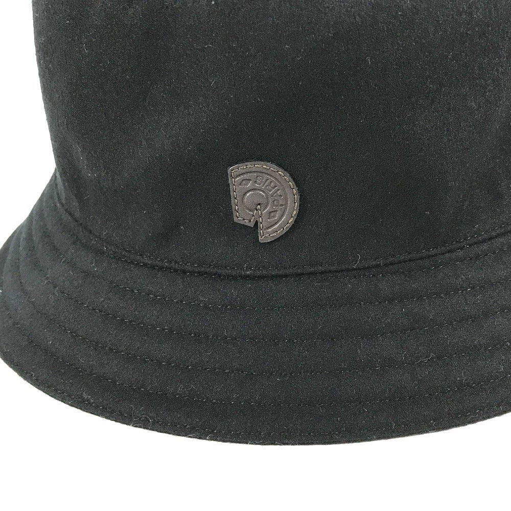 HERMES Fred Crew Carousel Hat Cap Bucket Hat Bob Hat Hat Wool Unisex Black