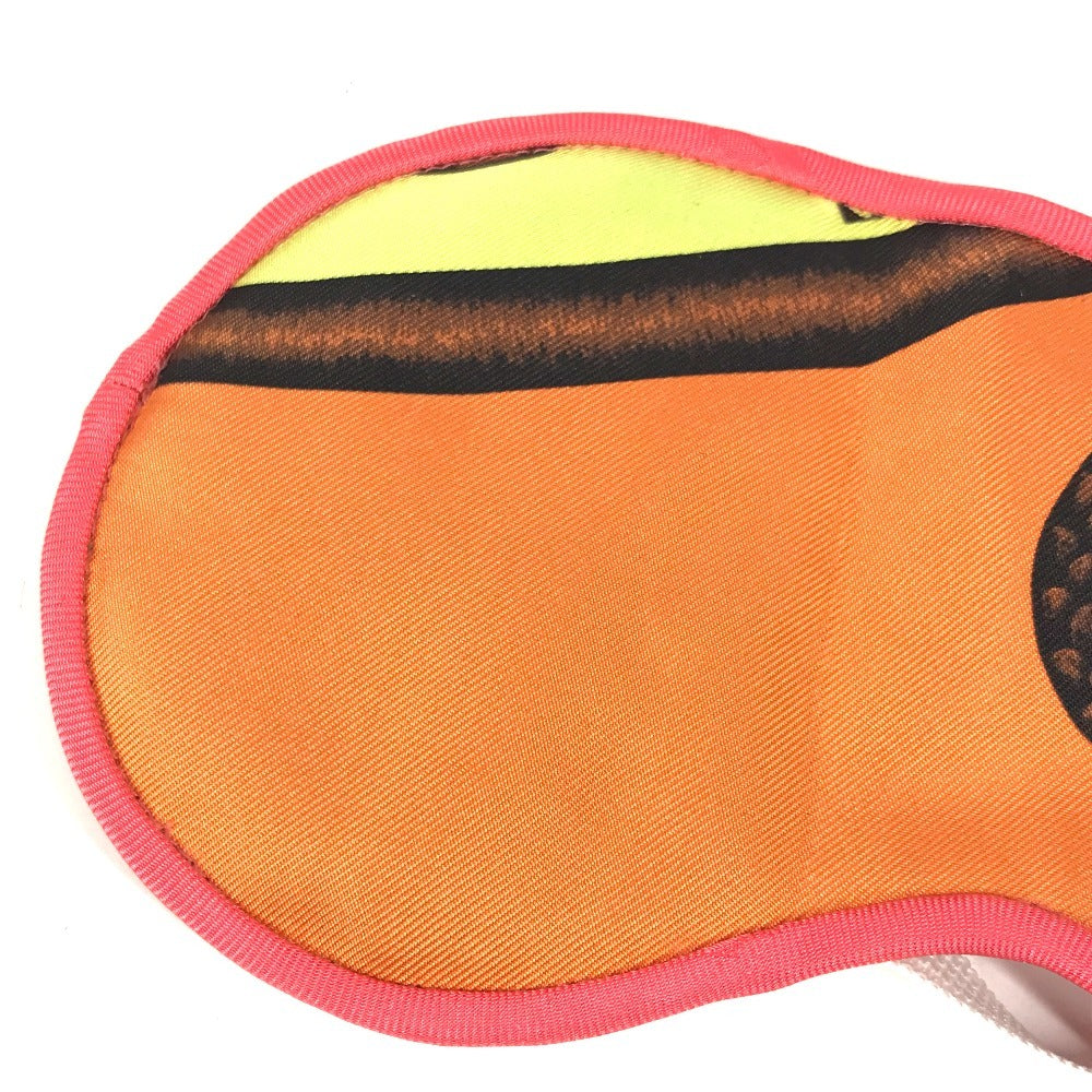 HERMES Petit h Eye Mask for Travel and Sleep, All-Over Pattern, Silk, Unisex, Multicolor