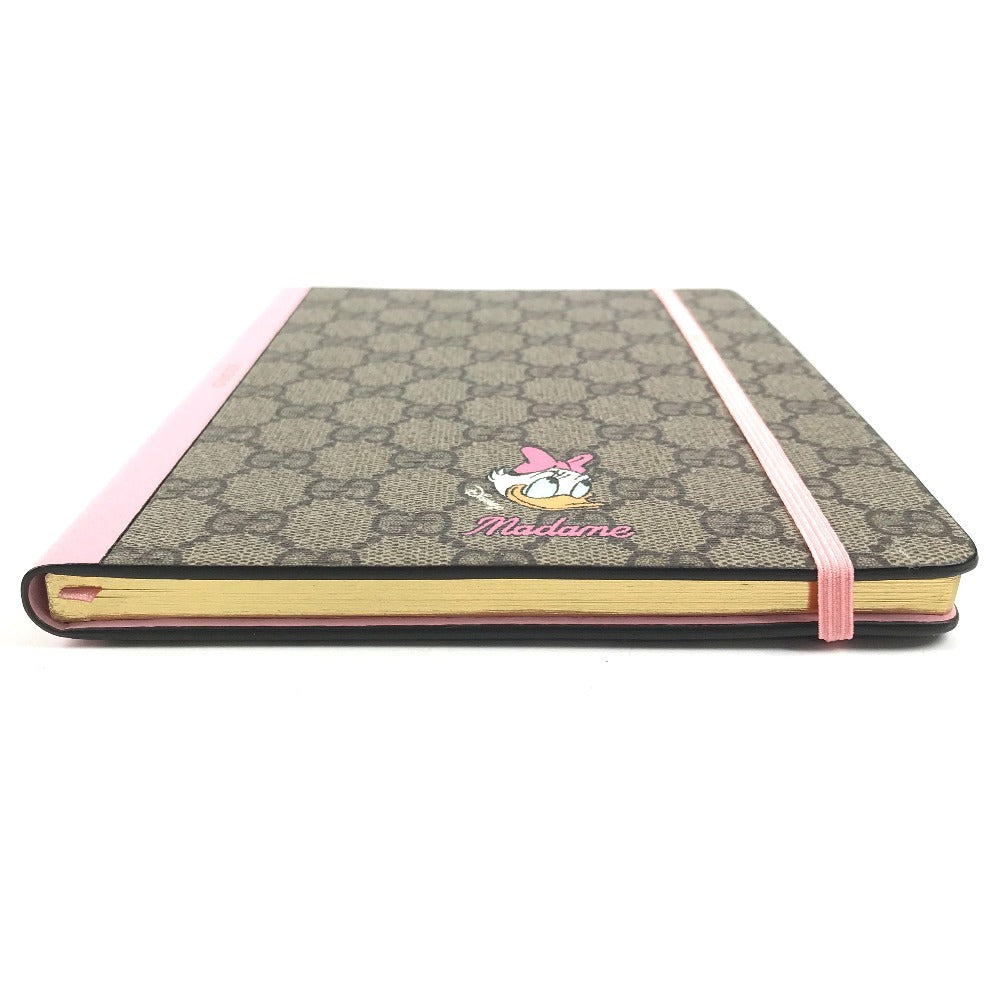 GUCCI ディズニー DISNEY コラボ デイジーダック ノート メモ帳 GGスプリーム ステーショナリー ノートブック GGスプリームキャンバス ユニセックス ピンク