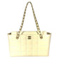 CHANEL CC Coco Mark Logo Chocolate Bar Bag W Chain Bag Chain Bag Shoulder Bag Enamel Unisex White