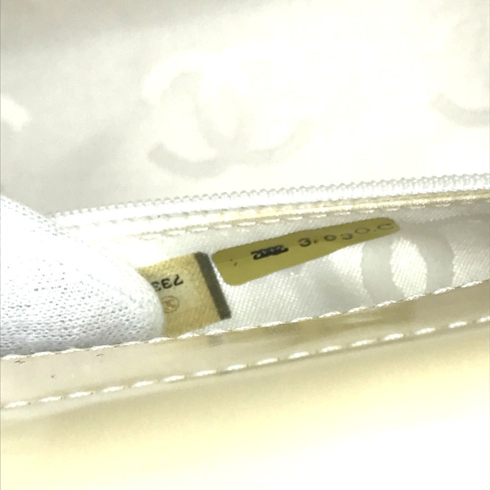 CHANEL CC Coco Mark Logo Chocolate Bar Bag W Chain Bag Chain Bag Shoulder Bag Enamel Unisex White