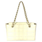 CHANEL CC Coco Mark Logo Chocolate Bar Bag W Chain Bag Chain Bag Shoulder Bag Enamel Unisex White
