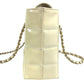 CHANEL CC Coco Mark Logo Chocolate Bar Bag W Chain Bag Chain Bag Shoulder Bag Enamel Unisex White